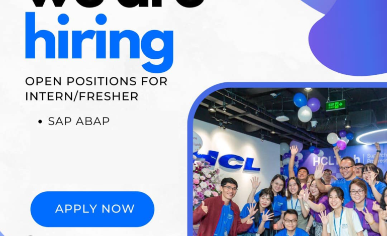 [HCM_HCL TECH] Hiring Intern/Fresher SAP ABAP