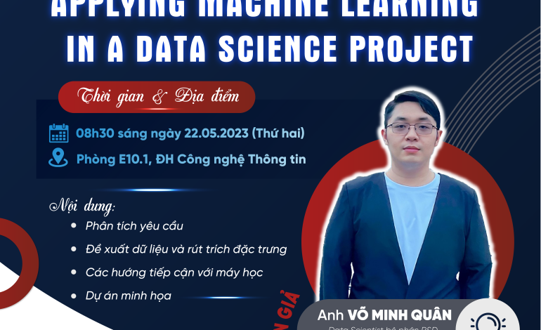 Seminar "APPLYING MACHINE LEARNING IN A DATA SCIENCE PROJECT"