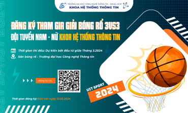 Đăng ký tham gia Đội tuyển Bóng rổ Nam Nữ khoa Hệ thống Thông tin tham gia giải đấu UIT SPORT 2024