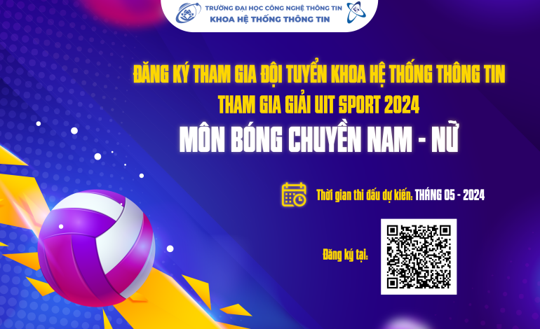 Đăng ký tham gia thi đấu giải UIT SPORT 2024 môn Bóng chuyền Nam Nữ
