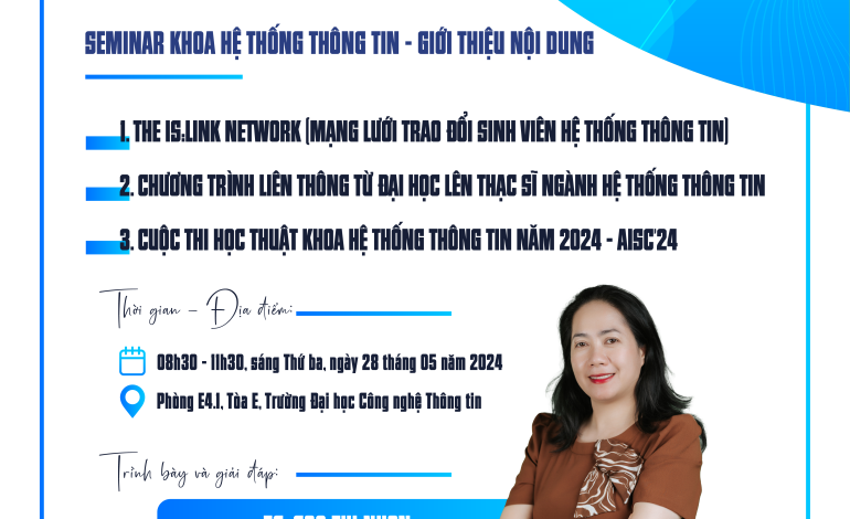 Seminar Khoa Hệ thống Thông tin - Khám phá Cơ hội học tập và Phát triển