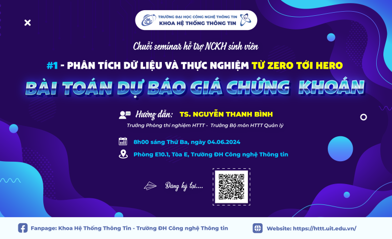 Seminar hỗ trợ NCKH Sinh viên "Phân tích dữ liệu và thực nghiệm từ zero tới hero: Bài toán dự báo giá chứng khoán"