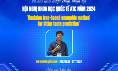 Chúc mừng sinh viên lớp CTTT2022 có bài báo tại Hội nghị Khoa học Quốc tế ATC năm 2024