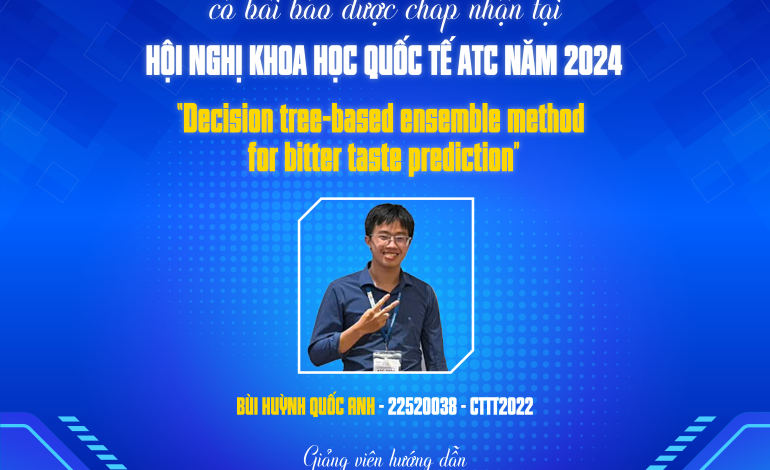 Chúc mừng sinh viên lớp CTTT2022 có bài báo tại Hội nghị Khoa học Quốc tế ATC năm 2024