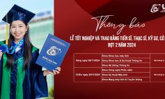 Kế hoạch tổ chức Lễ tốt nghiệp và Trao bằng đợt 2 năm 2024