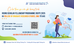 Cơ hội tham gia miễn phí chương trình Rising Scholar Fellowship Programme (RSFP) 2025 do College of Graduate Research Studies, SMU tổ chức