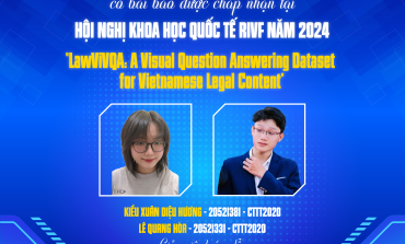 Chúc mừng nhóm sinh viên lớp CTTT2020 có bài báo tại Hội nghị Khoa học Quốc tế RIVF năm 2024