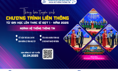 Thông báo tuyển sinh chương trình liên thông (BS-MS) từ Đại học lên Thạc sĩ Đợt 1 năm 2025