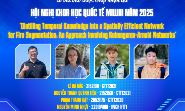 Chúc mừng nhóm sinh viên CTTT2021, CTTT2020 và học viên cao học ngành HTTT có bài báo tại Hội nghị Quốc tế về Trí tuệ Nhân tạo (MIWAI 2025)