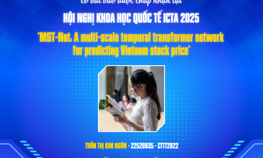 Chúc mừng sinh viên lớp CTTT2022 có bài báo tại Hội nghị khoa học Quốc tế ICTA năm 2025