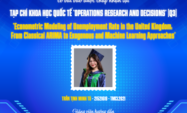 Chúc mừng sinh viên Khoa HTTT có bài báo được công bố trên tạp chí khoa học Quốc tế "Operations Research and Decisions" (ORD, Q3)