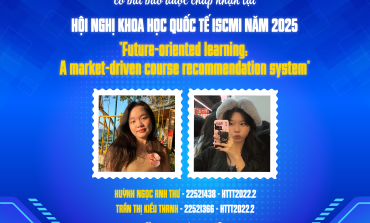 Chúc mừng nhóm sinh viên HTTT2022.2 có bài báo được chấp nhận tại Hội nghị Khoa học Quốc tế ISCMI năm 2025