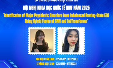 Chúc mừng nhóm sinh viên HTTT2022.1 có bài báo được chấp nhận tại Hội nghị Khoa học Quốc tế RIVF 2025