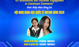 Chúc mừng nhóm sinh viên TMĐT2022 có bài báo tại Hội nghị Khoa học Quốc tế IMCOM 2026