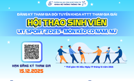 Thông báo đăng ký đội tuyển Kéo co Nam - Nữ tham gia Giải UIT SPORT năm 2025
