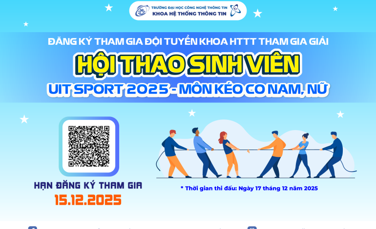 Thông báo đăng ký đội tuyển Kéo co Nam - Nữ tham gia Giải UIT SPORT năm 2025
