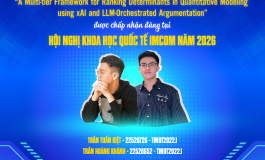 Chúc mừng nhóm sinh viên TMĐT2022.1 có bài báo tại Hội nghị Khoa học Quốc tế IMCOM 2026