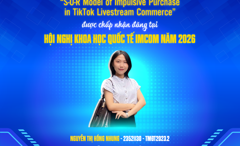 Chúc mừng sinh viên TMĐT2023.2 có bài báo tại Hội nghị Khoa học Quốc tế IMCOM 2026