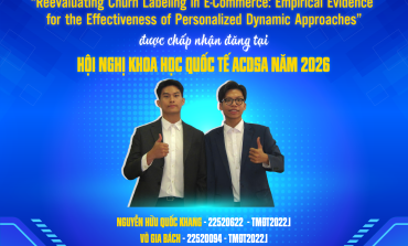 Chúc mừng nhóm sinh viên lớp TMĐT2022.1 có bài báo tại Hội nghị Khoa học Quốc tế ACDSA năm 2026