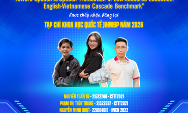 Chúc mừng nhóm sinh viên CTTT2021 và HVCH Khoa Hệ thống Thông tin có bài báo được chấp nhận đăng trên tạp chí quốc tế JIHMSP 2026