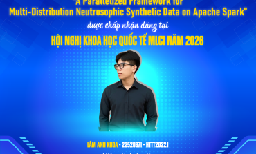 Chúc mừng sinh viên lớp HTTT2022.1 có bài báo tại Hội nghị Khoa học Quốc tế MLCI năm 2026