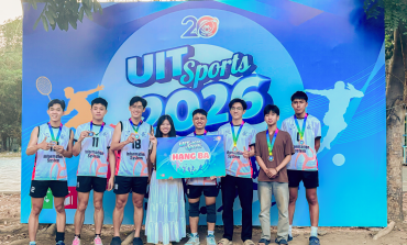 Chúc mừng Đội tuyển Nam Khoa HTTT đạt thành tích giải Ba tại giải đấu UIT SPORT 2026 - Môn Bóng chuyền