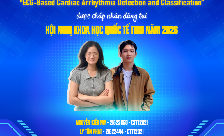 Chúc mừng nhóm sinh viên CTTT2021 Khoa Hệ thống Thông tin có bài báo được chấp nhận tại Hội nghị Khoa học Quốc tế TIBS 2026