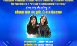 Chúc mừng nhóm sinh viên lớp TMĐT2022.2 có bài báo được chấp nhận đăng tại Hội nghị Khoa học Quốc tế FICTA năm 2026