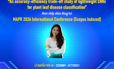 Chúc mừng sinh viên lớp HTTT2023.1 khoa Hệ thống Thông tin có bài báo được chấp nhận tại hội nghị khoa học quốc tế MAPR 2026