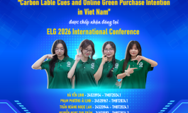 Chúc mừng nhóm sinh viên khóa 2024 ngành Thương mại Điện tử có bài báo được chấp nhận tại Hội nghị Khoa học Quốc tế ELG năm 2026