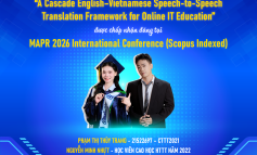 Chúc mừng sinh viên lớp CTTT2021 và học viên cao học ngành Hệ thống Thông tin có bài báo được chấp nhận tại hội nghị khoa học quốc tế MAPR 2026
