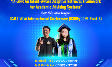 Chúc mừng nhóm sinh viên lớp CTTT2021 khoa Hệ thống Thông tin có bài báo được chấp nhận tại hội nghị khoa học quốc tế IEEE ICALT năm 2026