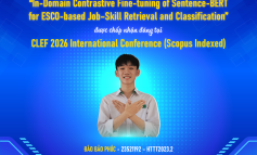 Chúc mừng sinh viên lớp HTTT2023.2 có bài báo được chấp nhận tại Hội nghị Khoa học Quốc tế CLEF 2026 (Scopus)