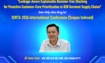 Chúc mừng học viên cao học ngành Hệ thống Thông tin khóa 2023 có bài báo được chấp nhận tại Hội nghị Quốc tế ISWTA năm 2026