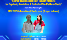 Chúc mừng nhóm sinh viên CTTT2023 ngành HTTT có bài báo được chấp nhận tại Hội nghị Khoa học Quốc tế FDSE 2026 (Scopus)